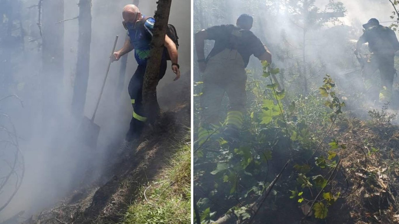 природата в ярост: пирин пламна след мощна буря